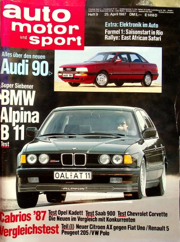 Deckblatt Auto Motor und Sport (09/1987)